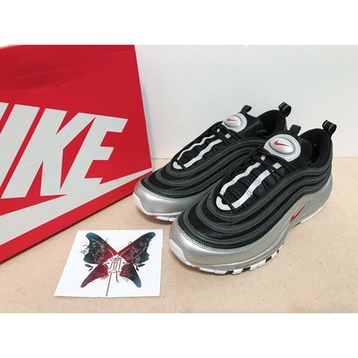 【正品】NIKE AIR MAX 97 黑色 銀色 黑銀 紅勾 銀彈 黑彈 氣墊 運動鞋 休閒鞋 AT5458-001