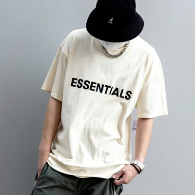 Essentials tee 奶油色 logo短袖T恤 T-shirt Fear of God fog cream 米白
