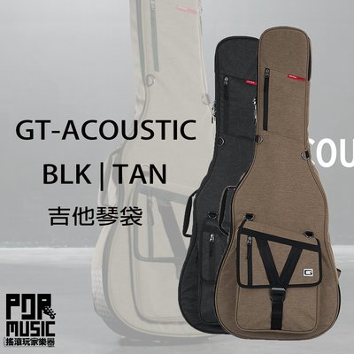 【搖滾玩家樂器】全新 免運｜ Gator Cases GT-ACOUSTIC TAN BLK | 吉他 民謠吉他 厚琴袋