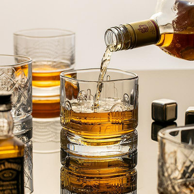 法國進口La Rochere威士忌酒杯創意玻璃洋酒杯古典烈酒杯禮盒套裝