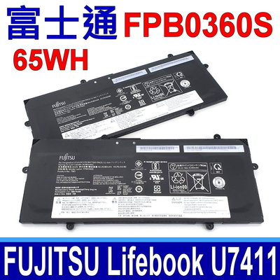 富士通 FPB0360S 原廠電池 Fujitsu Lifebook U7411 FPCBP592 CP801785