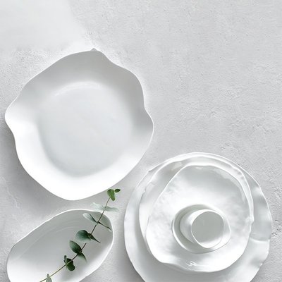 “正品”比利時Serax創意白色骨瓷異形餐具盤碗碟 米其林餐廳不規則西餐盤