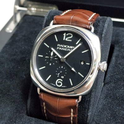PANERAI 沛納海 PAM323 10日鍊 GMT 日夜顯示47mm 2014全套 個人藏錶 台南二手錶