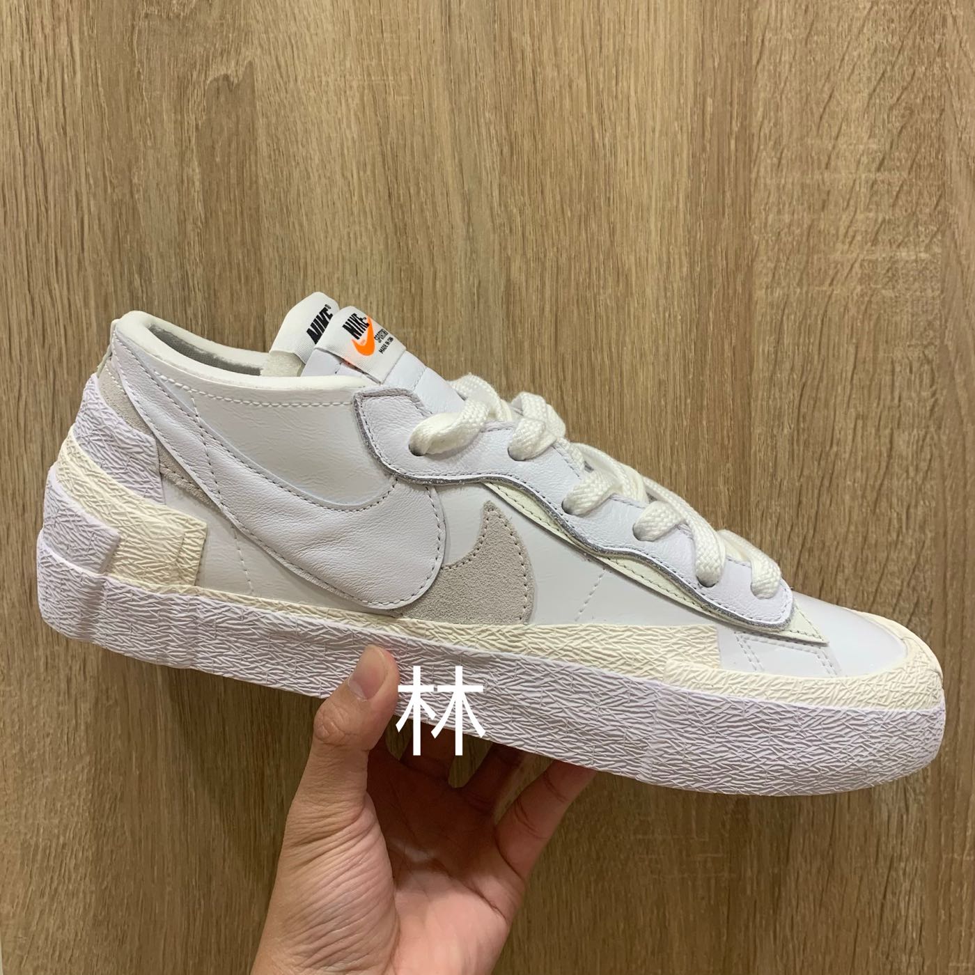 全新現貨Sacai x Nike Blazer Low White Patent 白灰漆皮解構DM6443