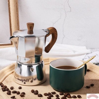 【熱賣精選】咖啡壺加厚歐式八角壺爆款意式手衝咖啡摩卡壺冷萃取壺煮咖啡工具