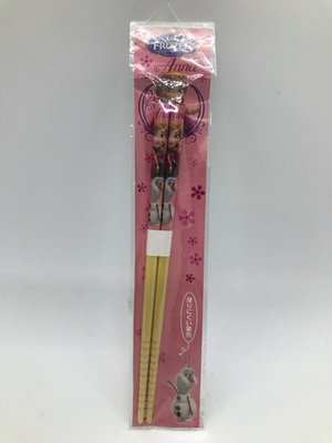 日本製 冰雪奇緣 安娜木製筷子