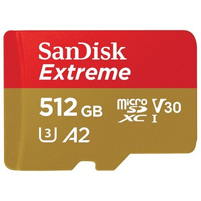 SanDisk Extreme TF 512Gb  V30 A2 U3 160MB/s 512G【台灣代理商 公司貨