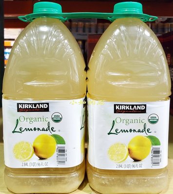 【小如的店】COSTCO好市多代購~KIRKLAND 檸檬果汁飲料(2.84公升*2入) 736083