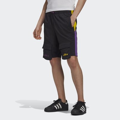 【Dr.Shoes】Adidas Originals ADIPRENE 黑 黃紫 男款 多口袋 運動短褲 GJ6759