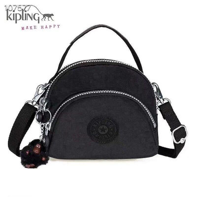 小Z代購#Kipling 猴子包 K13869 黑色 休閒 多用拉鍊款輕量斜背包 肩背 手提 旅遊 小款