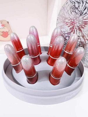正品免運 MAC魅可2020年圣誕限量套裝12支裝口紅禮盒套盒唇膏