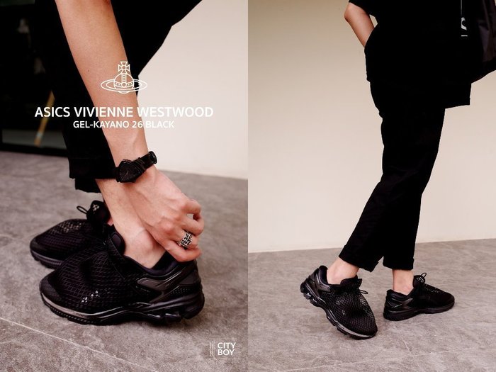 =CodE= ASICS GEL-KAYANO 26 X VIVIENNE WESTWOOD 鏤空聯名慢跑鞋(黑) 預購