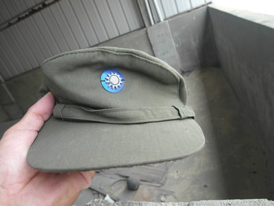 70年代--陸軍--草綠服--軍帽---小帽---國軍-2