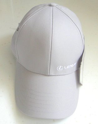凌志 LEXUS汽車 原廠 造型車線休閒帽(粉橘)(淺灰) 運動帽 遮陽帽 帽子 賽車帽 高爾夫球帽  二擇一