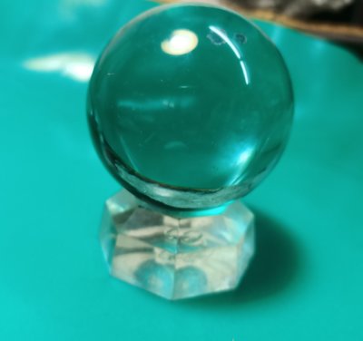 晶玉堂*保證天然---火山琉璃(藍曜石)(內含火山灰)52mm----192.6公克