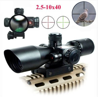 【炙哥】RIFLESCOPE 2.5-10X40 金屬 狙擊鏡 瞄準鏡 生存遊戲 水彈槍 歸零 可調紅外線 吃雞 加購