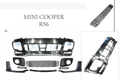 》傑暘國際車身部品《全新 BMW MINI COOPER R56 07-12 年 JCW 樣式 前保桿 大包 素材