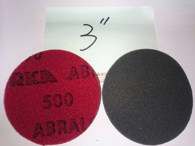 MIRKA ABRALON  3"  #  500 海綿砂紙  進口商品 可去除細紋 桔皮 刮傷處理*5片