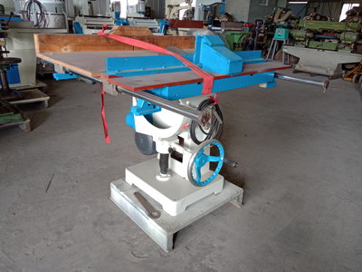 銅盛木工機械廠 二手 14英吋 圓鋸機 附圓 鍍鉻 棒滑軌 桌面 木工機械