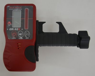 【宏盛測量儀器】雷射水平儀 旋轉雷射 紅光通用接收器(含尺夾)  ~ GPR-R9可用