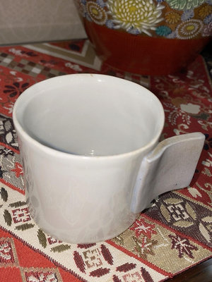 日本柴燒手工捏制馬克杯咖啡杯單杯 很個性  7*6cm