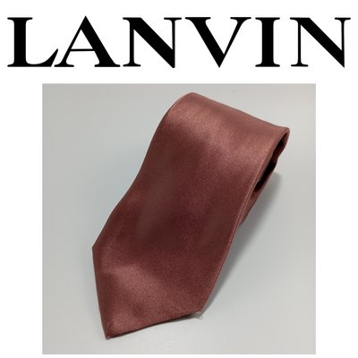 【皮老闆二店】 二手真品  LANVIN 狀態良好 手打領帶 上班族 西裝領帶 正式領帶 Z964