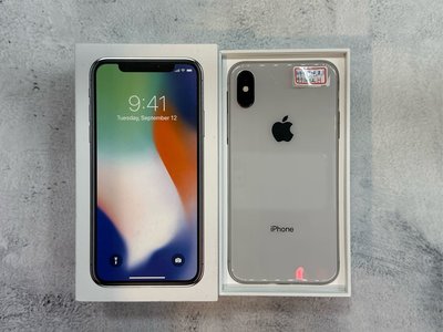 🌚嚴選二手機 iPhone x 64G 銀色 台灣公司貨 77%