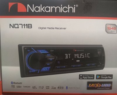 NAKAMICHI  711B 藍芽/USB/AUX/AM/FM/iPhone/Android 無碟音響主機