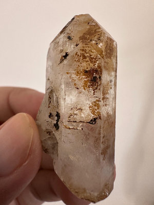 x西藏黃金喜馬水晶 帶通靈面 大師水晶 重量：22g914 水晶 原石 擺件【玲瓏軒】