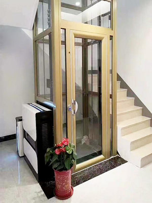 家用電梯 二三層小型別墅復式閣樓室內外觀光電梯液壓升降機_有家精品店