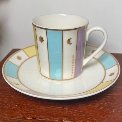 【二手】全新Franca Carraro 意大利品牌 重金摩卡咖啡杯 日本回流 陶瓷 茶杯【微淵古董齋】-910