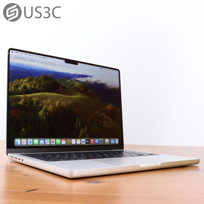 【US3C-板橋店】2021年 Apple MacBook Pro Retina 14吋 M1 Pro 8C14G 16G 512G 銀色 UCare保固6個月