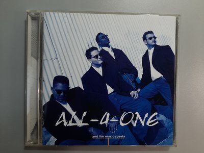 CD/BB62/英文/ALL-4-ONE 合而為一/and the music speaks/ 非錄音帶卡帶非黑膠
