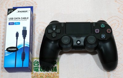 ◎台中電玩小舖~PS4 DS4 無線控制器 手把 極致黑 原廠台灣公司貨&充電線 ZCT2G ~950