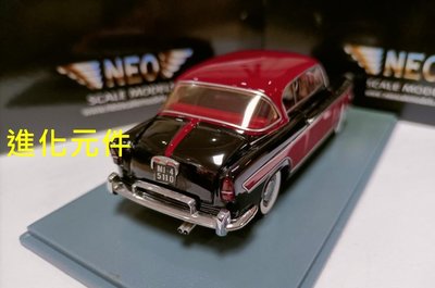 Neo 1 43 菲亞特老爺跑車模型Fiat 1900B Gran Luce Coupe 黑紅 