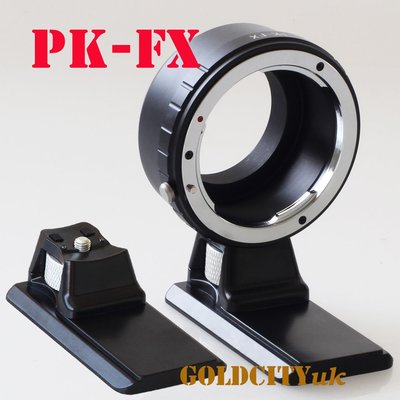 PK-FXPentax賓得士PK鏡頭轉富士X-PRO1/X-E1/X-E2/X-M1相機轉接環 帶腳架