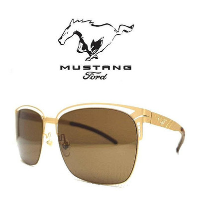 《一元起標無底價》FORD MUSTANG 福特野馬 跑車流線速度感 輕量化 薄鋼設計 霧金大鏡面 經典野馬造型 太陽眼鏡 法拉利 BMW