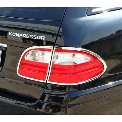 【JR佳睿精品】2006-2009 Benz E S211 estate 旅行車 改裝 鍍鉻 後燈框 尾燈框 配件