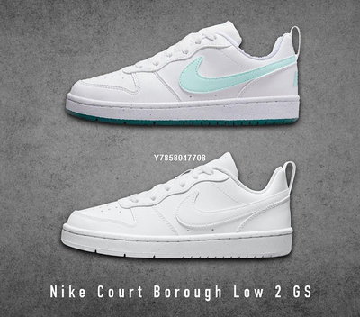 Nike Court Borough Low 2 小 白綠 DV5456-102 全白 106