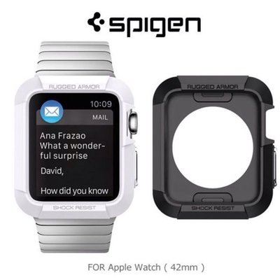 ~Spigen Apple Watch (42mm) Rugged Armor 防震保護殼 ~免運