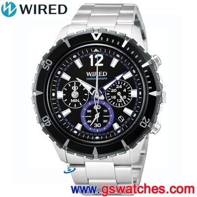 【金響鐘錶】全新WIRED AU2137X1,公司貨,保固1年,時尚男錶,計時碼錶,日期顯示,VK63-X021D