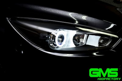 GAMMAS HID 06台中廠 FORD 福特 FOCUS MK3.5 六代遠近魚眼 電鍍飾圈 外光圈 LED皆可