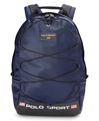 Coco小舖 Polo Ralph Lauren Men's Nylon Backpack  深藍色後背包