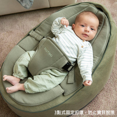 比利時Doomoo 嬰兒成長型舒眠搖椅/舒適椅-墨綠
