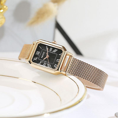 熱銷 kezzi法式羅馬復古女士小方錶簡約時尚秀氣學生女款石英手錶腕錶277 WG047