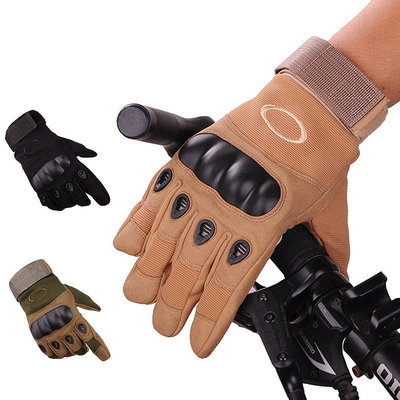 陸軍軍事戰術手套射擊戰鬥防滑單車機車硬指關節全指手套