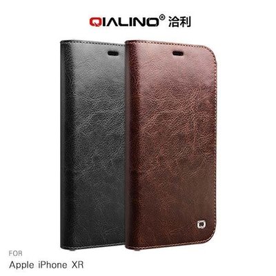 --庫米--QIALINO Apple iPhone XR 經典皮套 可插卡 真皮 保護套