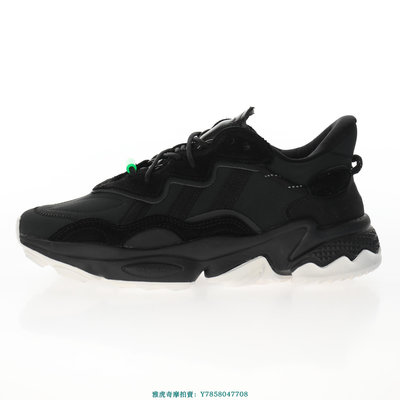 Adidas Ozweego adiPRENE TR OZ“黑綠白”厚底緩震老爹鞋慢跑鞋　EG8355　男女鞋[飛凡男鞋]