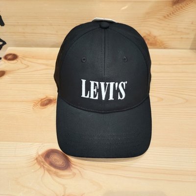 現貨熱銷-正品免運 Levi's李維斯2020男女生同款黑色LOGO鴨舌帽38021-0372 380210372