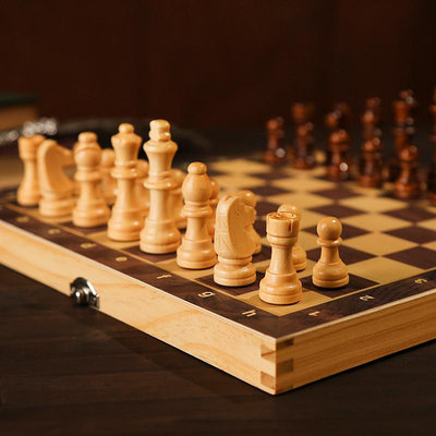 現貨國際象棋實木磁性高檔大號折疊棋盤小學生成人比賽專用套裝